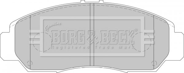 BORG & BECK Комплект тормозных колодок, дисковый тормоз BBP1741